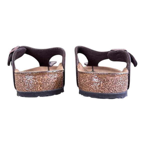 BIRKENSTOCK Gizeh Kids Birko-Flor Nubuck Mocha Thong Sandal Size 2 US / 33 EU - Picture 6 of 10